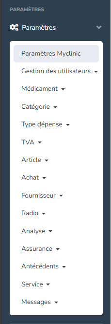 Image de paramétrage